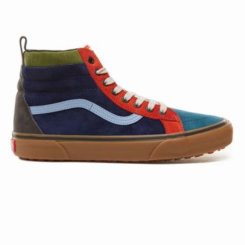 Vans Sk8-Hi MTE - Miesten Korkeavartiset tennarit - Sininen/Laventeli